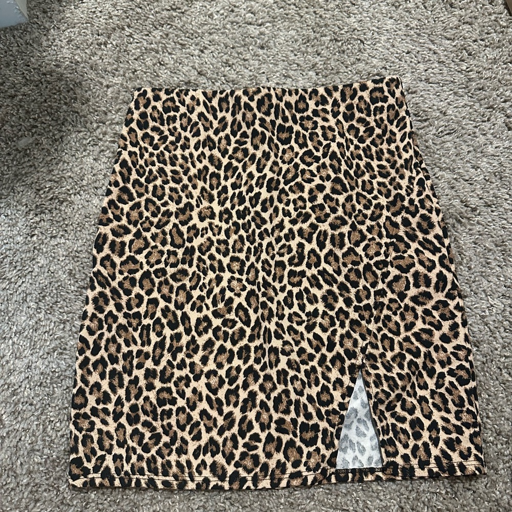 Leopard Print Women's Skirt